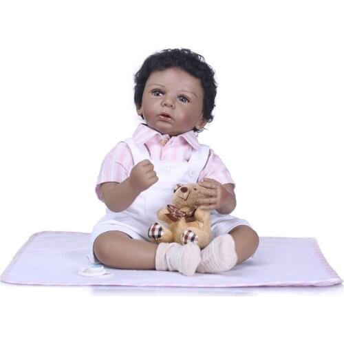 NPK Latest new 50cm Silicone Reborn Boneca Realista Fashion Baby Dolls For Princess Children Birthday Gift Bebes Reborn Dolls