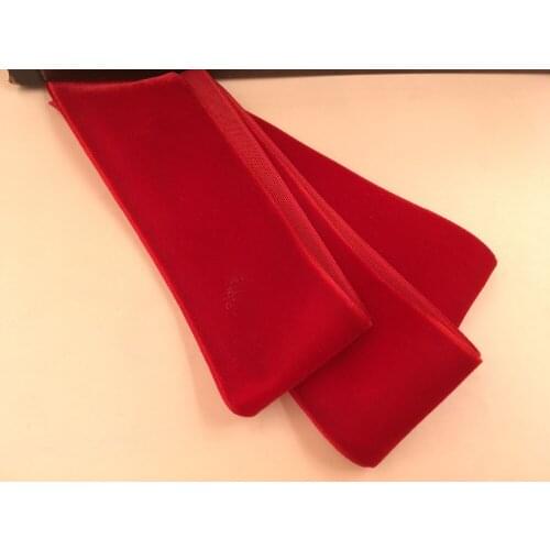 10yard/lot 5/8" 15mm Red Velvet Ribbon Single Face Non Elastic Velour Webbing Headband Hair Band Accessories