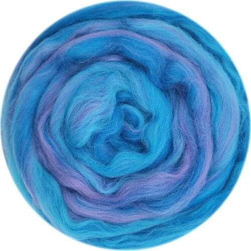 Blended Roving 50g, Needle Felting Wool, Hand Dyed Wool Top, Merino Mixed Natural Wool Roving for Needle Felting Kits (21)