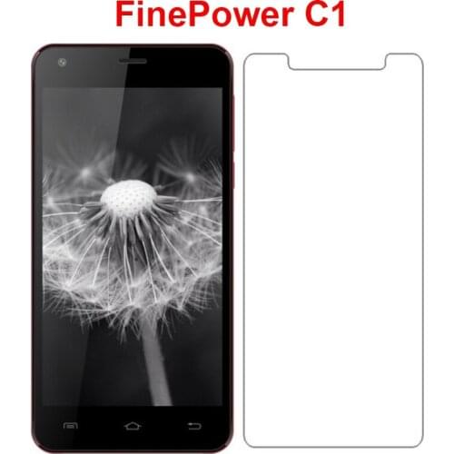 1PC 2PCS Glass For FinePower C1 Phone Film Clear Glass Screen Protector /Ultra-thin Anti-glare Film Tempered Glass Front Film
