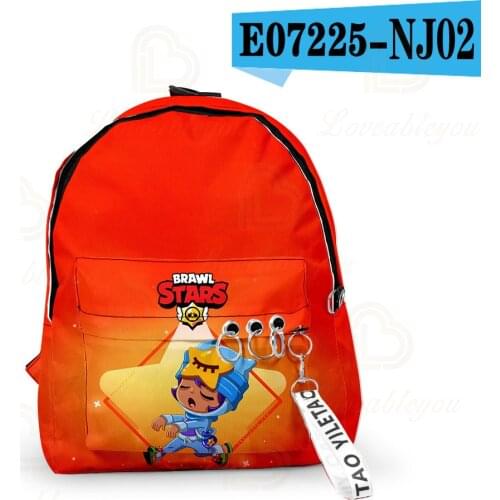 Brawlers WEREWOLF LEON and Star, Carl Shoot Game 3D Pencil Bag Bags Backpack Children Crow Shoot Kids Leon Pencil Boys Girls