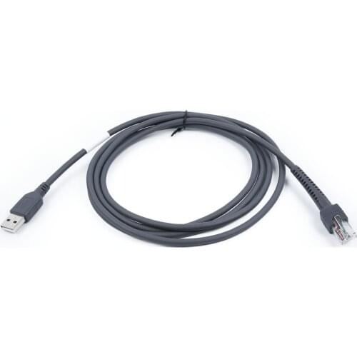 USB Cable Adapter Symbol Barcode Black Scanner LS1203 LS2208 LS4208 AP DS9208 1*Barcode Scanner Serial Cable