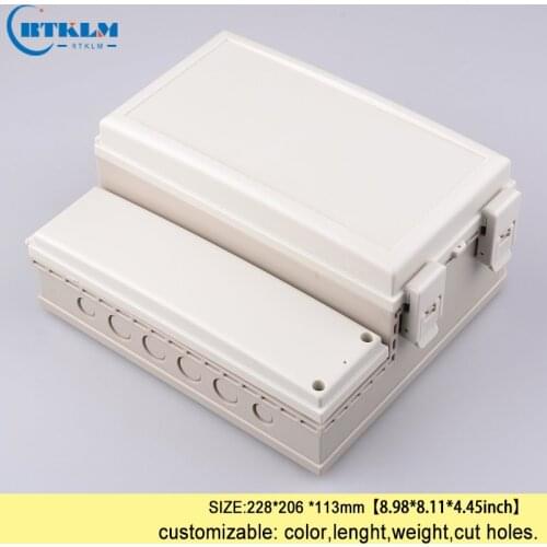 Waterproof junction box diy outdoor seal wire junction box ABS plastic enclosure electrical project instrument box 228*206*113mm