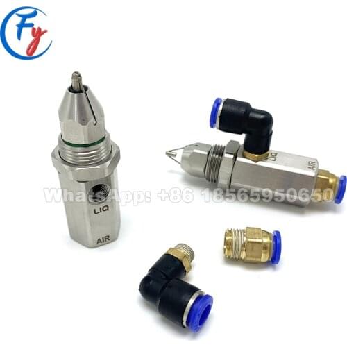 High quality 316SS micron atomizing spray nozzle, air atomizing nozzle, drip-free fine atomizing nozzle