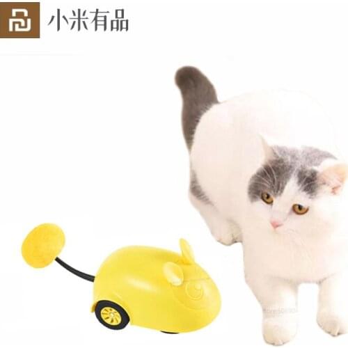 Youpin Mini Monstar Pet USB Remote Control Funny Feather Cat Toy Mice Fun Pets Toys Interactive Laser Funny Cat Stick