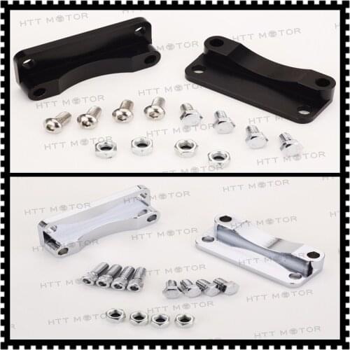 Aftermarket Motorcycle Parts Chrome Front Fender Relocator Kit For Harley Davidson Touring FLHT FLHR 2003-2013 BLACK