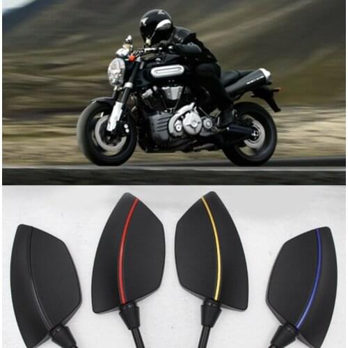 M68B 2Pcs Motorcycle Rear View Mirrors Wide Range Back Sight Reflector Universal Motorcycle Rearview Mirror