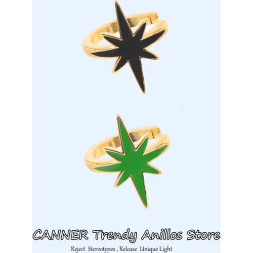 CANNER 1pc 100% 925 Sterling Silver Clip on Earrings for Women Geometric Colorful Drip Oil Enamel Clip Earrings Without Piercing