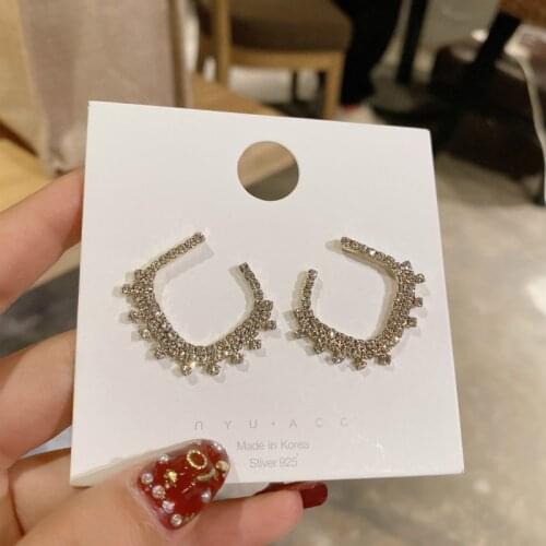 2021 New Arrival Fashion Earrings Drop Earrings Metal Classic Geometric Women Dangle Earrings Simple Elegant Fashion Jewelry