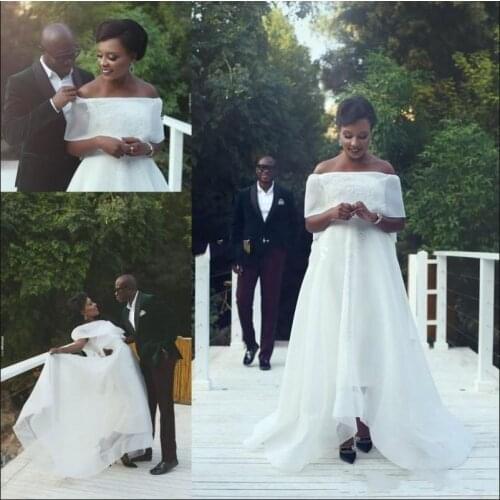 Plus Size African Wedding Dresses Lace Appliques Sheath Wedding Gowns Plus Size Bridal dress Custom Made Bridal Gown Dresses
