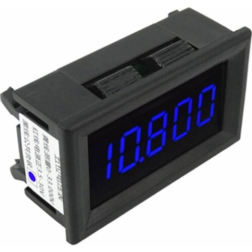 Taidacent LCD Display 5 Digits Car DC Digital Voltmeter Circuit Motorcycle Blue Display Volt Meter Digital Multimeter Modules