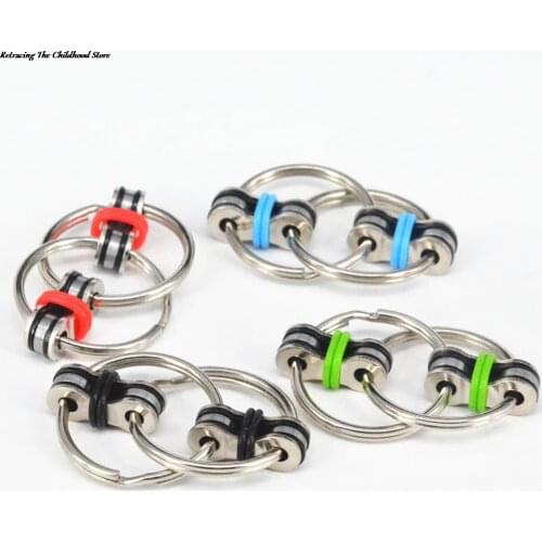 1Pcs Key Ring Hand Spinner EDC Fidget Toy For Autism Spinner Reduce Stress 5.5*2.8cm