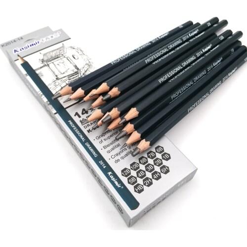 Best Quality 14/24pcs 6H-12B & 14B Drawing Charcoal Pencils Set Professional skeching pencil Graphite Pencils Pencil for Artist