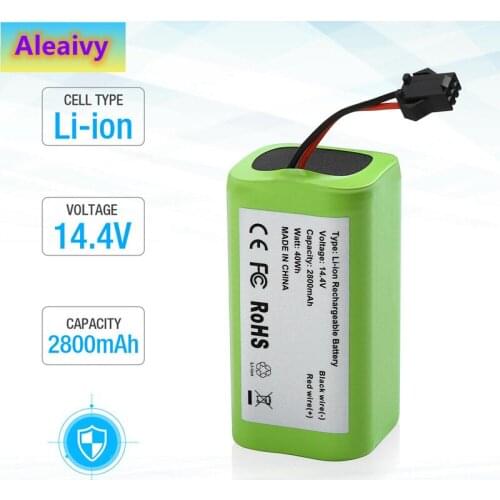 14.4V 2800mAh 18650 Replacement Battery for Conga Excellence 990 Ecovacs Deebot N79S N79 DN622 Eufy Robovac 11 11S 12 15C 15S