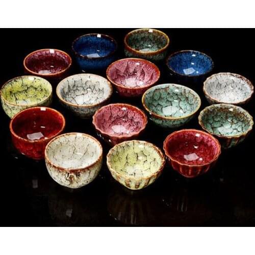 2pcs/set Kungfu Tea Set Tianmu Glaze Pocelain Teacup Shell Shape Tea Cup Bowl for Puer Kitchen Drinkware Tool