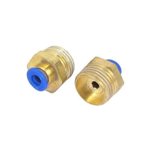 6mm Tube 1/2BSP Male Thread Quick Air Fitting Coupler Connector 2pcs