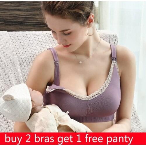 Breastfeeding Bra Pregnancy Clothes Maternity Nursing Bra Feeding Bra for Soutien Gorge Allaitement Pregnant Women