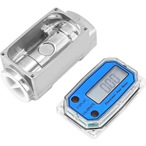 1″ Digital Turbine Flow Meter,Gas Oil Fuel Flowmeter,Pump Flow Meter Fuel Flow Meter,High Accuracy,for Measure Kerosene