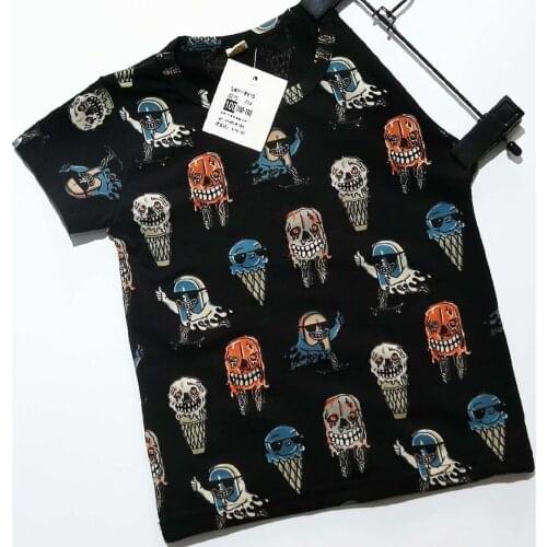 Children tops Kids Clothes Girls Cotton T Shirts for Boys Short Sleeve Summer T-Shirts beach dragonfly baby toddlers