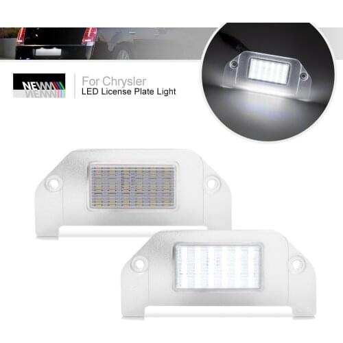 2x Fits For Chrysler 300 2005-2014 Sebring 2007-2010 White Canbus SMD Rear Led Number License Plate Lights Lamp