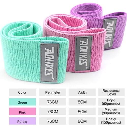 Fitness Resistance Bands Non-slip Hip Circle Legs Thigh Hip Workout Bands