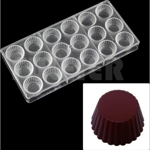 Cupcake shaped candy chocolate mold , baking pastry tools DIY making confectionery plastic polycarbonate chocolate mold