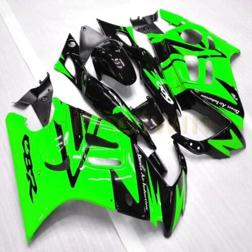 Motorcycle body kit for CBR600F3 1997-1998 F3 97 98 ABS Plastic Fairing+Botls+green