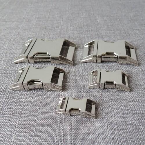 50Pcs 10mm 15mm 20mm 25mm 30mm Metal Buckle Hardware For Cat Pet Dog Collar Paracord Necklace Bracelet Garment Sewing Accessory