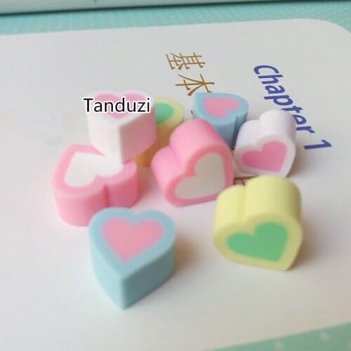 Tanduzi Wholesale 100PCS Cute Polymer Clay Marshmallow Kawaii Clay Cabochon Cotton Candy Simulation Food DIY Decoden Accessory
