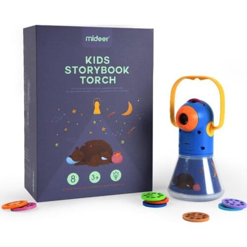 Cartoon Storybook Cards LED Projection Flashlight Interactive Toy Kid Gift Projector Mini Theater Fairy Tale Childrens Toy Gift