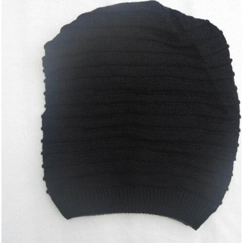 The new fashion handsome personality with positive and negative double knit hats Three purpose head hats Heap warm wool hat