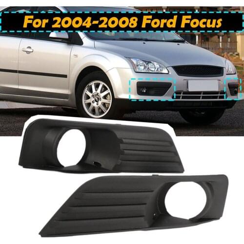 2PCS Car Front Bumper Fog Light Grille Fog Light Lamp Covers Fit For Ford Focus MK2 2005-2007 Car Styling Accessories