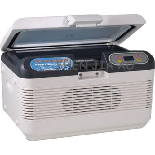 12L portable pig semen thermostat 17 degrees livestock mini car refrigerator refrigerator pig refined rabbit AC 220V or DC 12V