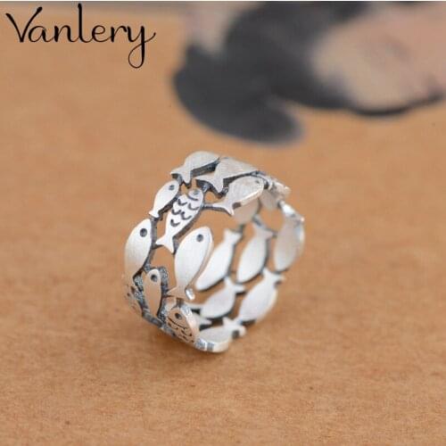 Luxury Brand Fish Rings For Women Wedding Statement Jewelry Valentines Gifts Lover Finger Ring