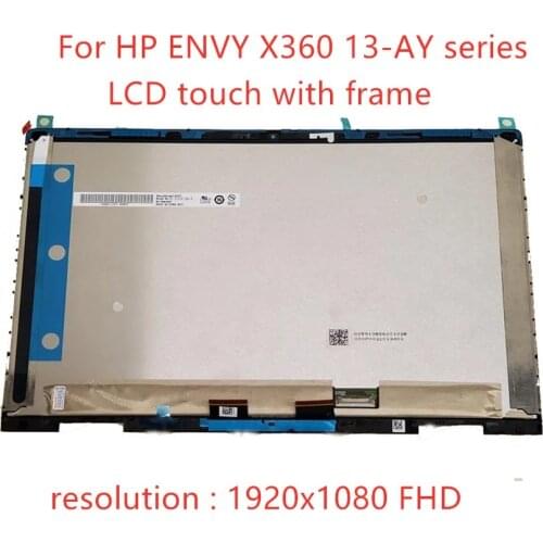 LCD replace for HP ENVY X360 13-AY 13-ay0455ng LCD LED touch screen (digital converter display assembly with frame) L52358-J31