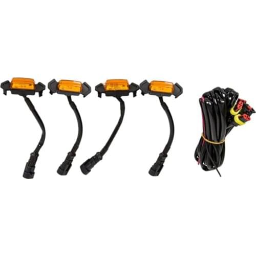 LED Light 4 Pcs Daytime Running Light Width Indicator Light for - Aftermarket Toyota Tacoma TRD PRO Grille