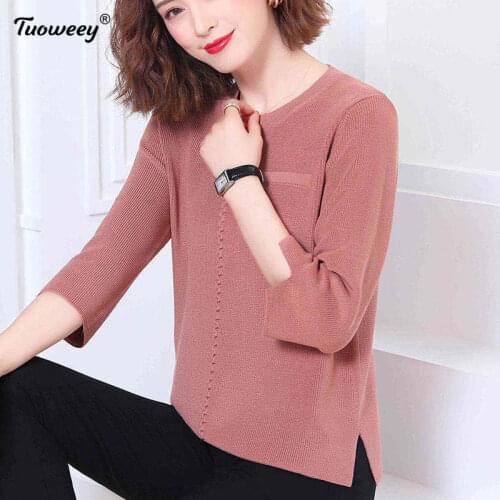 Tuoweey Women's Knitted T-shirts