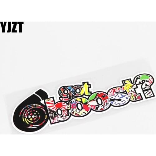 YJZT 16.8CM*5CM Got Boost? Chromatic Motorcycle Car-styling Car Sticker Decal PVC Accessories 13-0304