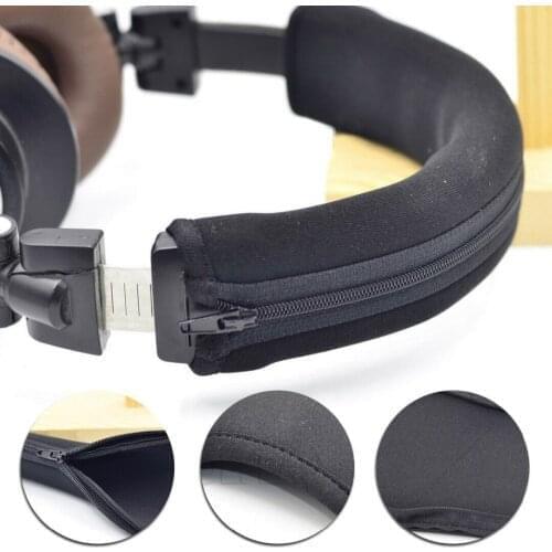 10x8.5cm Headphone Protector Zipper Headband For Audio Technica ATH MSR7 M20 M30 M40 M40X M50X SX1 headphone Accessories