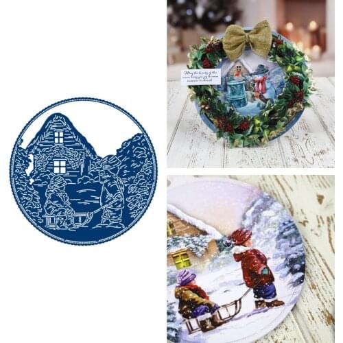 Love Meets Winter Arrival Metal Cutting Dies for DIY Scrapbooking Crafts Dies Cut Stencils Maker Photo Album Template Handmade