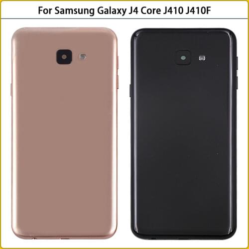 10PCS For Samsung Galaxy J4 Core J410 J410F SM-J410F/DS Plasti Battery Back Cover Rear Door Housing Case With Lens Replace