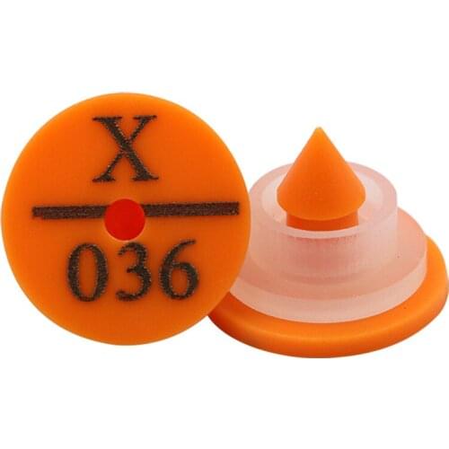 100Pcs Rabit Ear Tag Signs With Words For Rabbit Fox Ear Laser Typing Plastic Head Earrings Farm Animal Identification Card