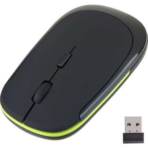 2.4G Wireless Mouse USB 2.0 Receiver Super Slim Mini Cute Optical Wireless Mouse USB Right Scroll Mice for Laptop PC Video Game