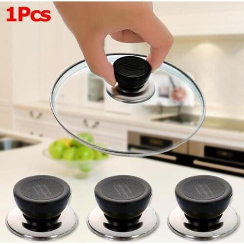 2Pcs Universal Kitchen Cookware Replacement Utensil Anti-scalding Pot Pan Lid Cover Circular Holding Knob Screw Handle Cook Tool