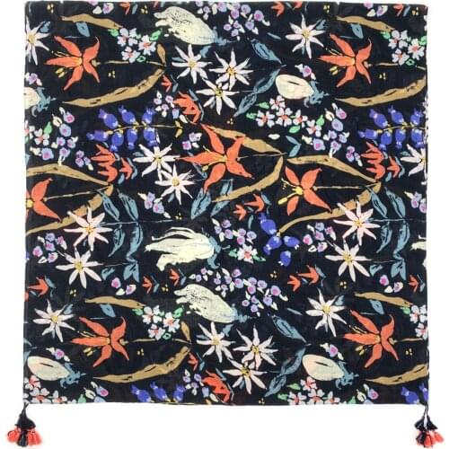 2021 Fashion Newest Floral Printed Pattern Cotton Tassel Scarf Shawls Wraps 10pcs/lot