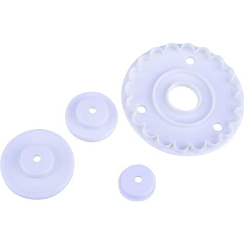 4 Pcs Skirt Lace Cookie Cutter Plastic Biscuit Cut Mold Baking Fruit Cut Cake Mold Embossing Printing Die