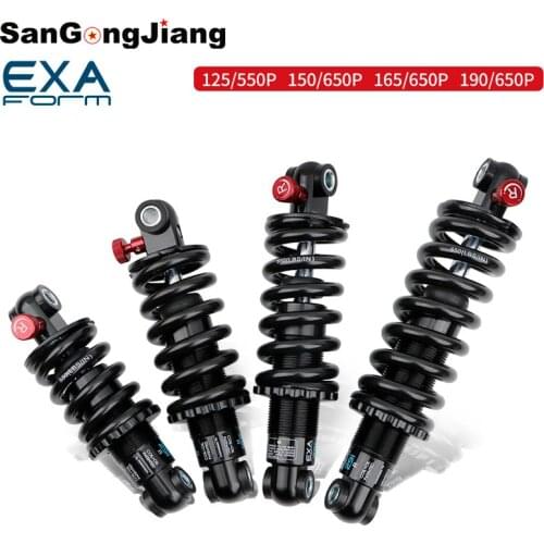 EXA Bicycle shock absorber hydraulic spring Damping 125/150/165/190MM Rear suspension shock for Mountain bike Electric scooter