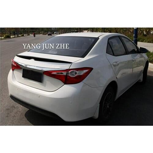 Auto rear spoiler car painted abs spoiler for Toyota corolla 2014 2015 2016 2017 auto accessories