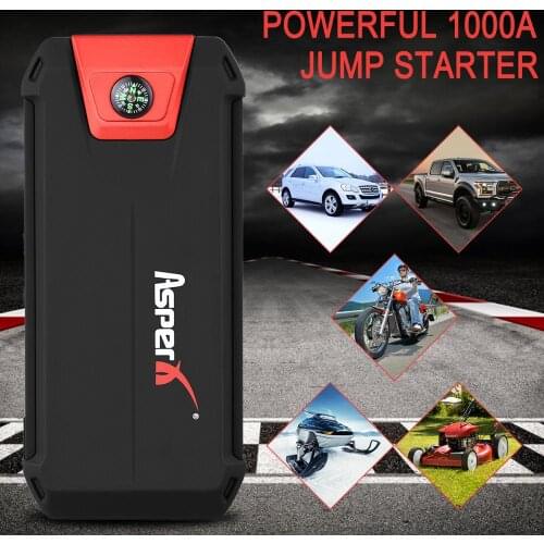 AsperX Car Jump Starter Car Booster Battery Starter Emergency Large Power Bank 13800mAh Portable Auto Starting Device