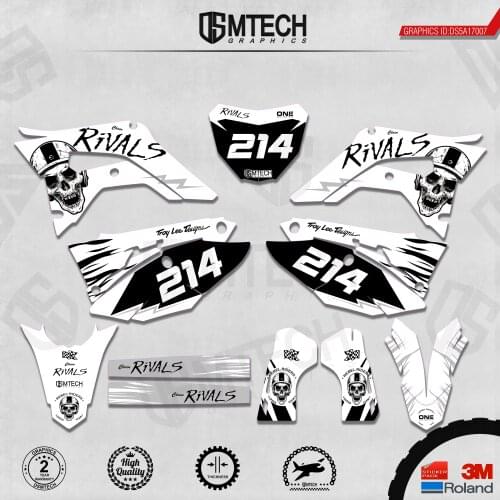 DSMTECH Customized Team Graphics Backgrounds Decals 3M Custom Stickers For 2018-2020 CRF250R 2017 2018 2019-2020 CRF450R 007